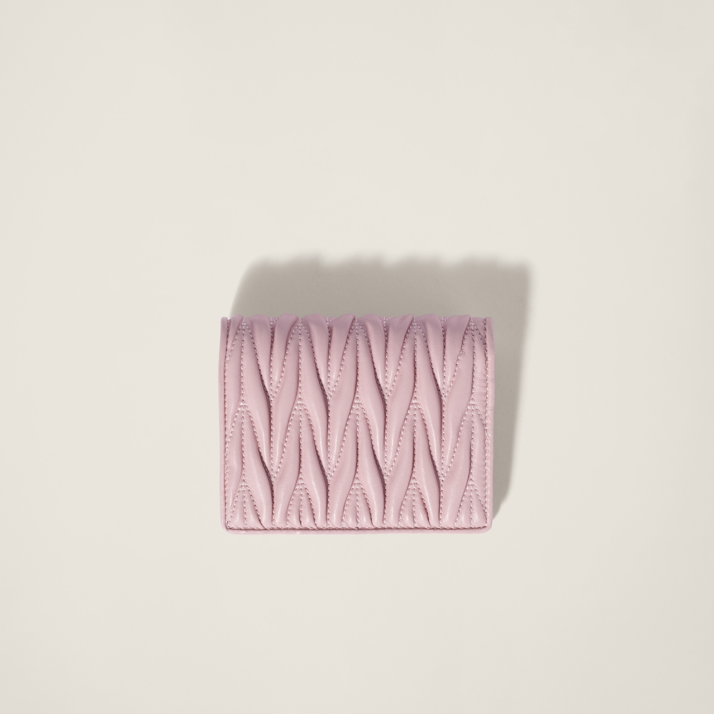 Small matelassé nappa leather wallet - 3