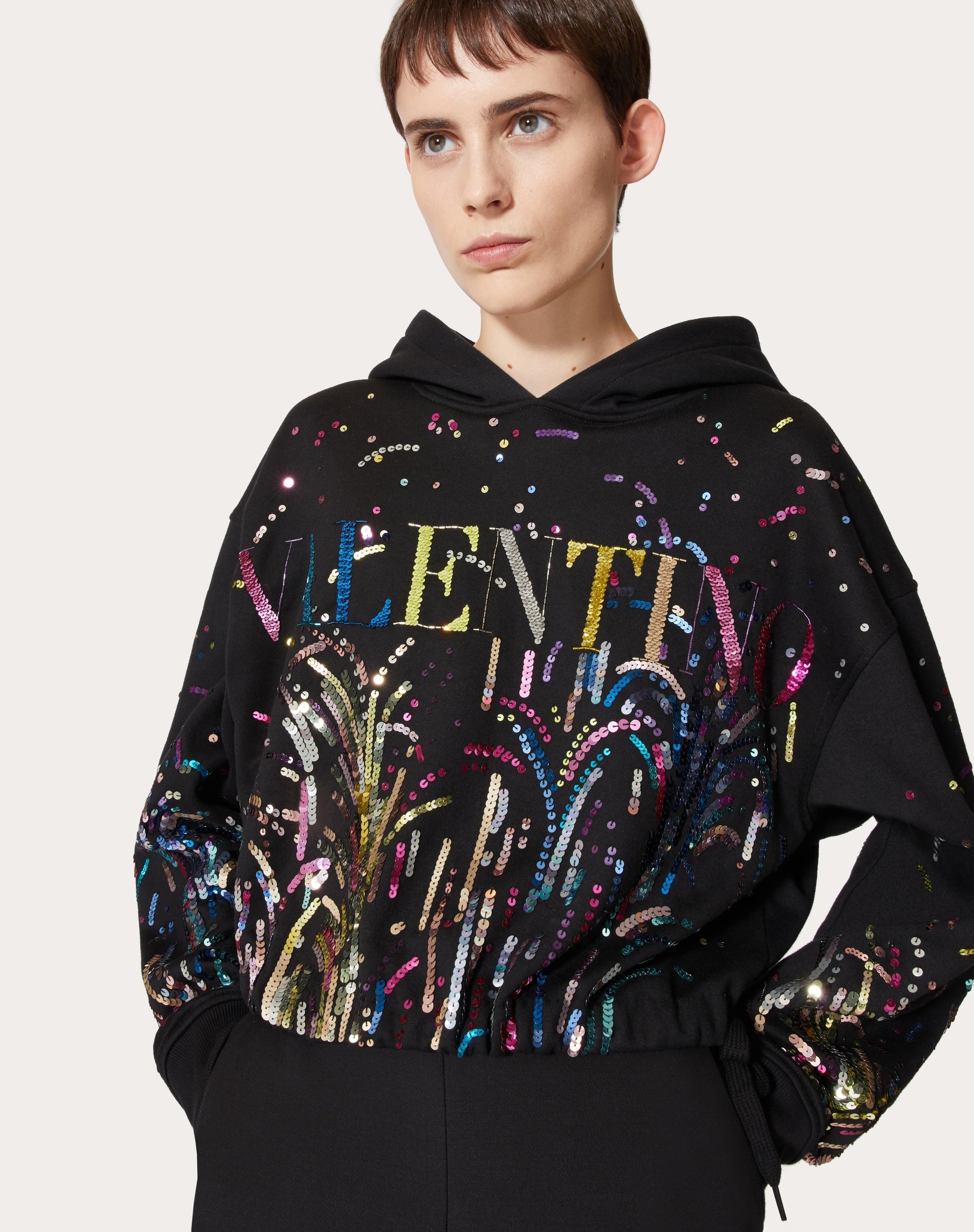 EMBROIDERED JERSEY SWEATSHIRT - 5