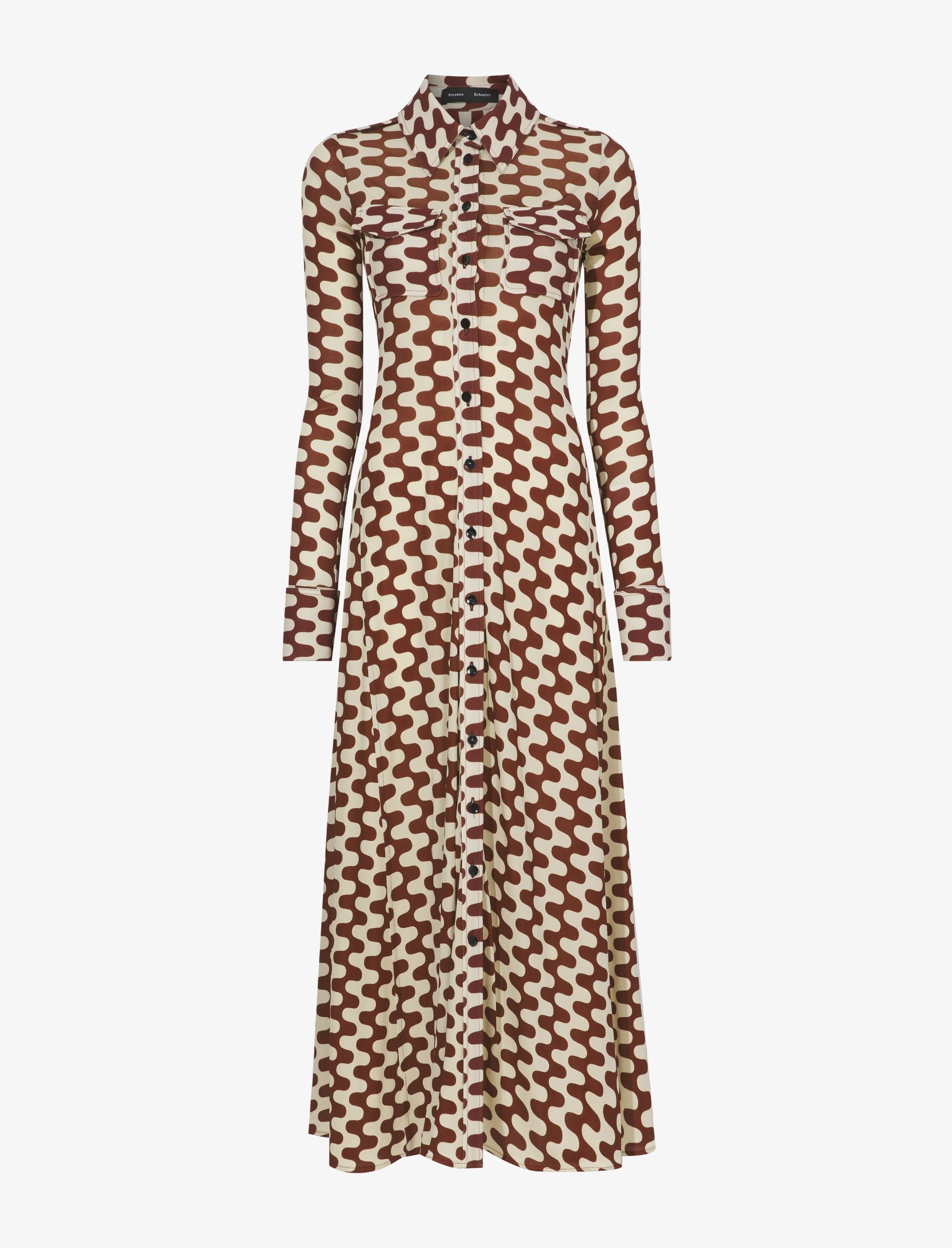 Proenza Schouler White Label tiger-print knit mini dress - Brown