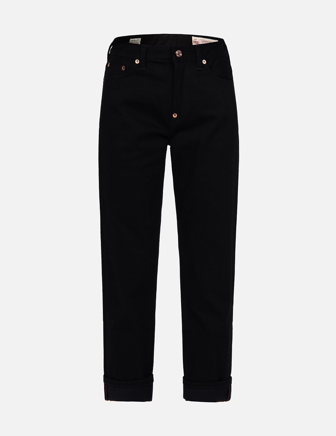 “KOI PLAYING IN THE WAVES” DAICOCK PRINT BOYFRIEND JEANS - 2
