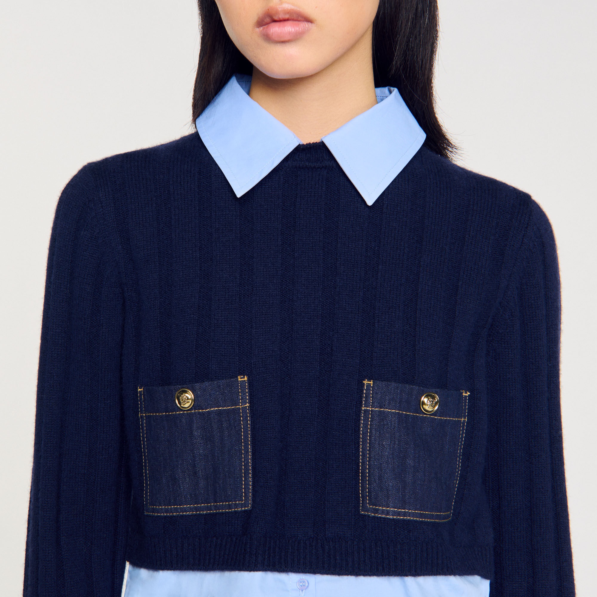 LAYERED-EFFECT SWEATER - 3