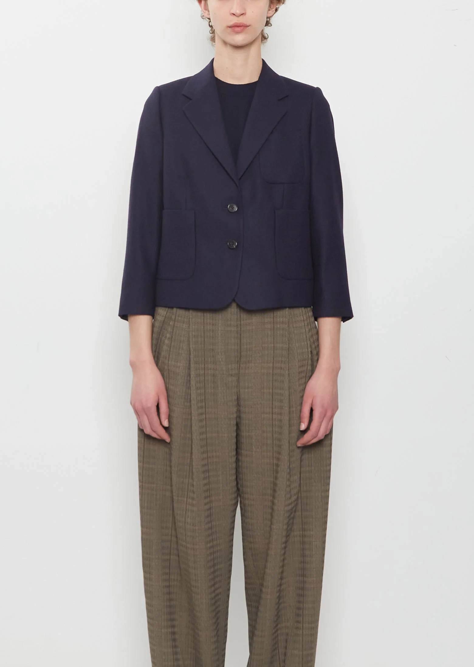 Bamis Wool Jacket — Navy - 1