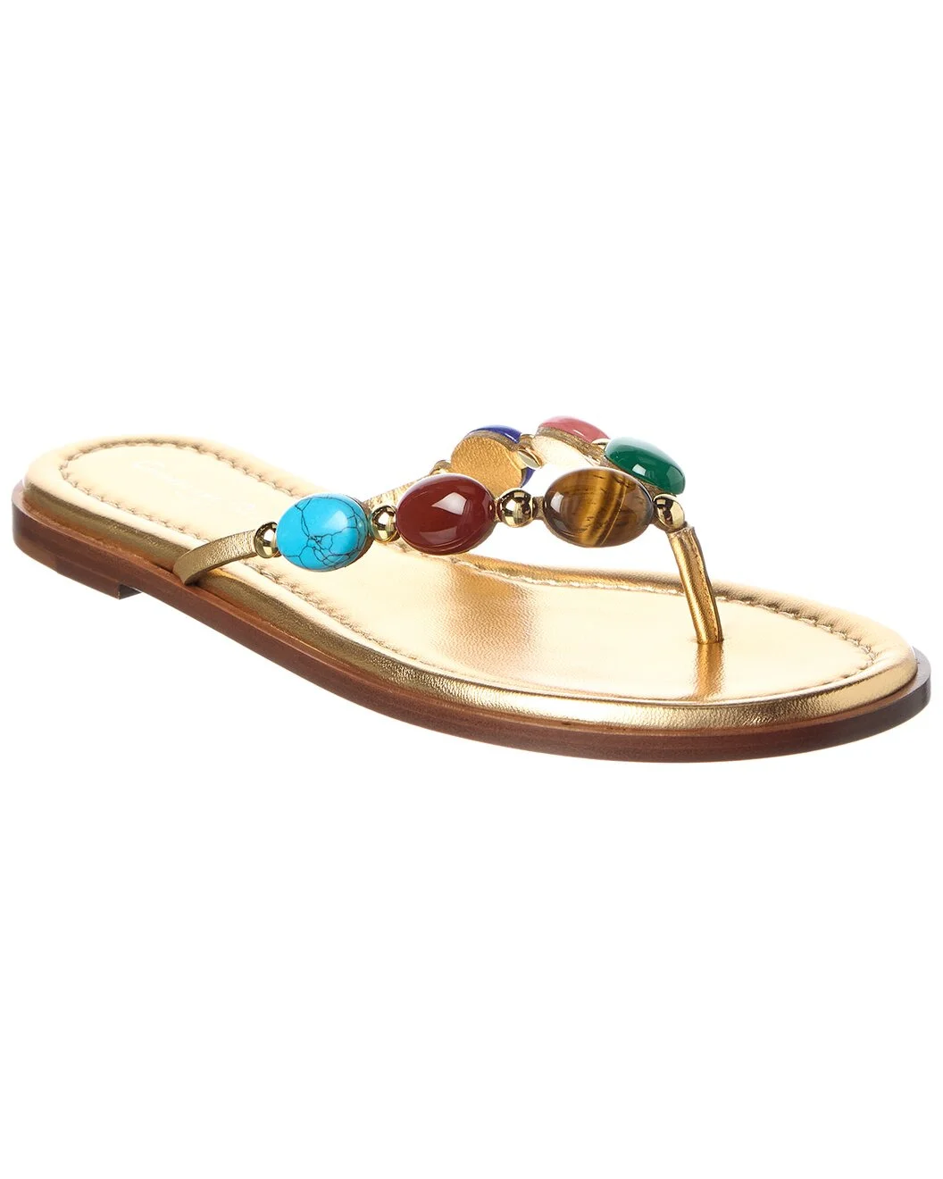 Gianvito Rossi Flat Leather Sandal - 1