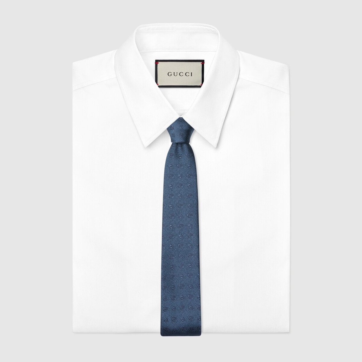 Double G and Horsebit jacquard silk tie - 2