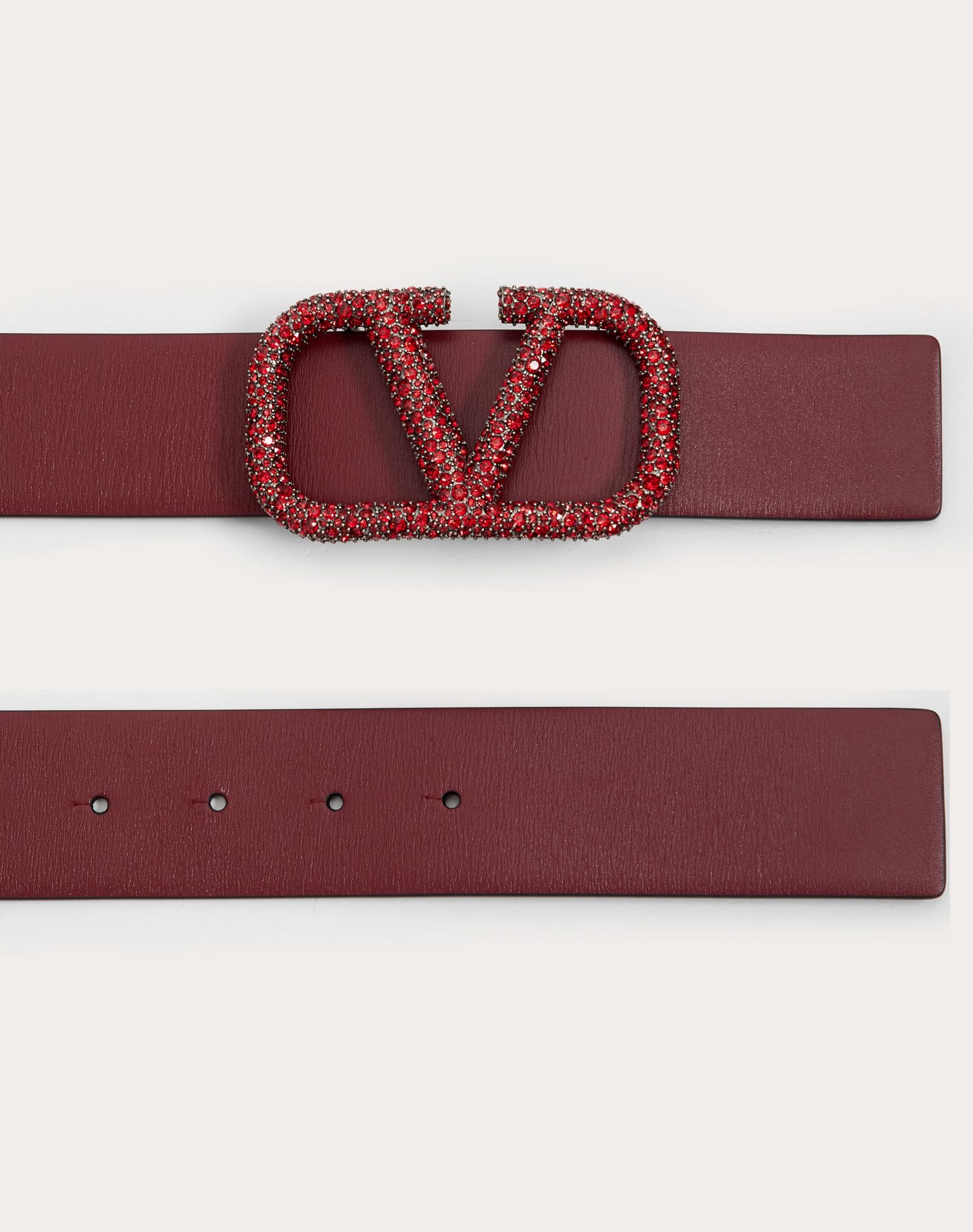 VLOGO SIGNATURE BELT IN GLOSSY CALFSKIN 40MM - 3