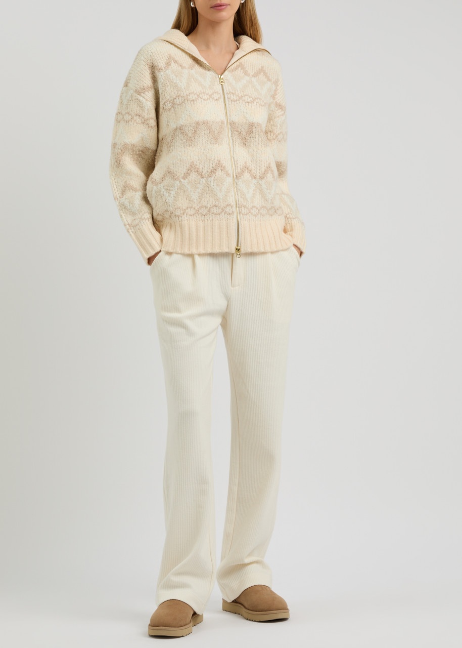 Varley Brooke Fair Isle Intarsia Knitted Jacket - 4