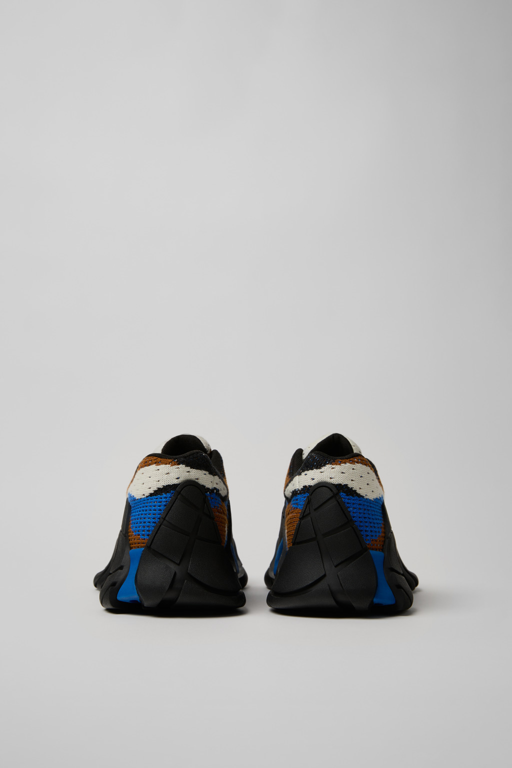 Blue-Black Textile Sneakers - 3