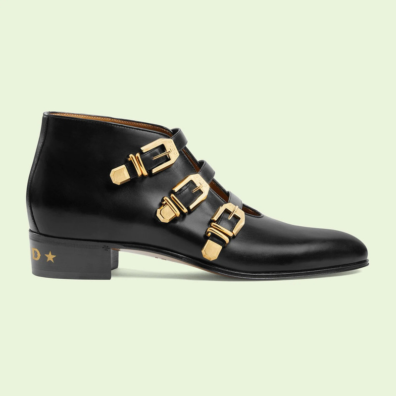 Men's buckle ankle boots - 1