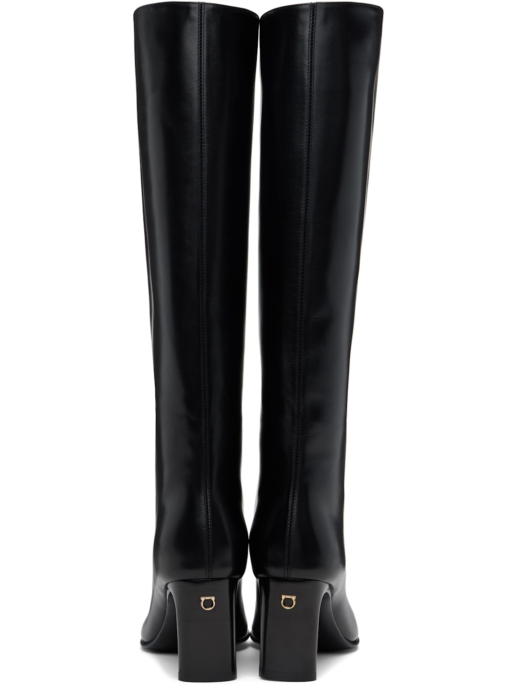Black Knee High Boots - 2