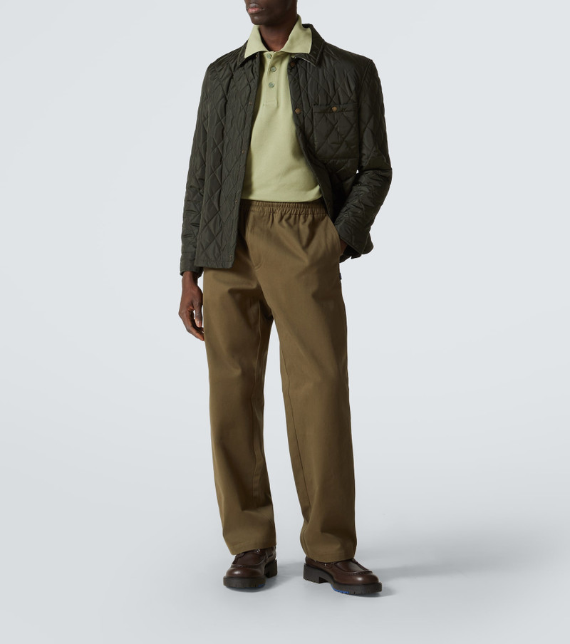 Burberry Embroidered cotton polo shirt outlook