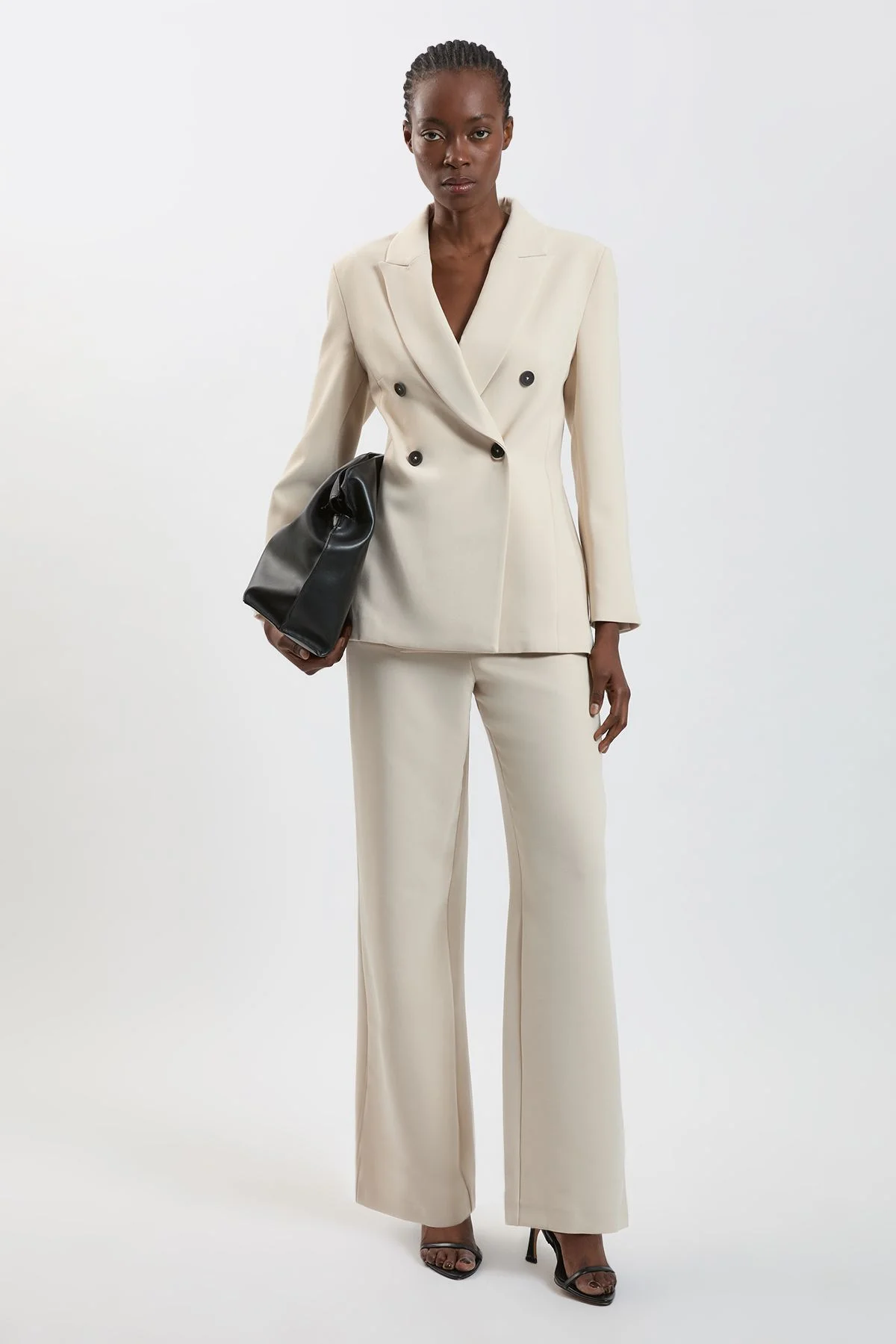Tailored Double Breast Blazer - 1