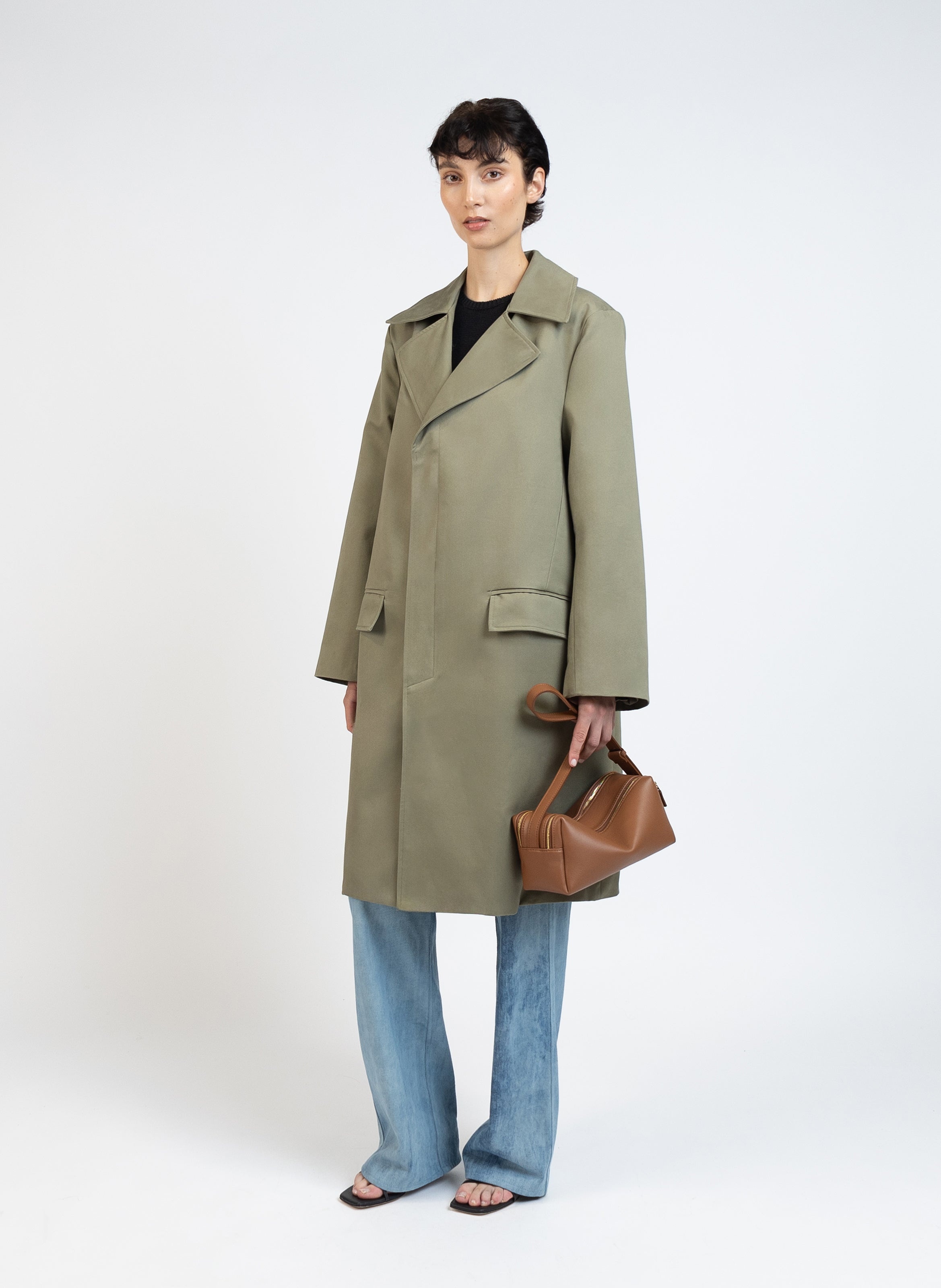 Oversized coat/Khaki - 3