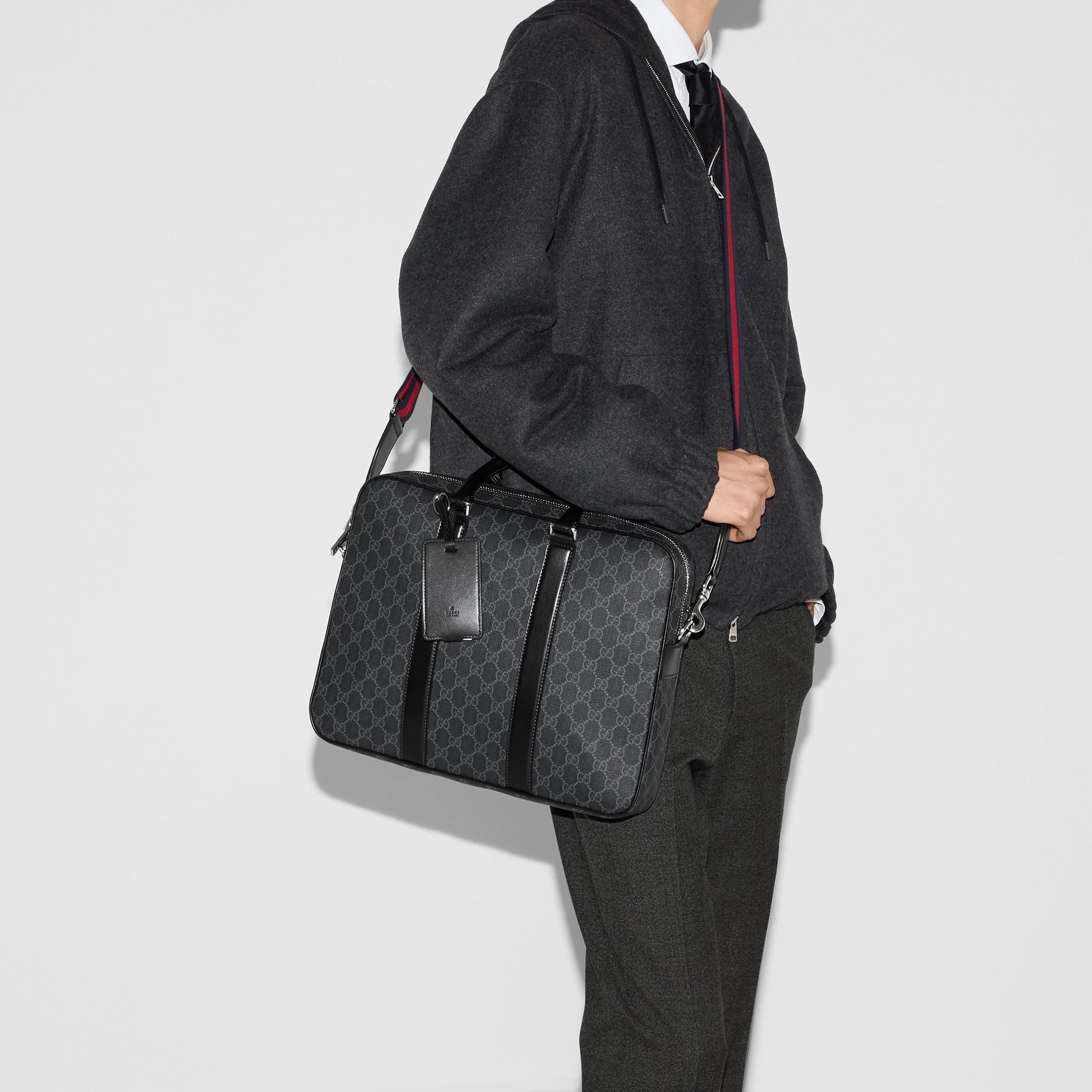 GG briefcase with shoulder strap - 3