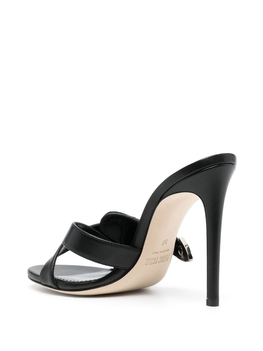 Regina buckled leather mules - 3