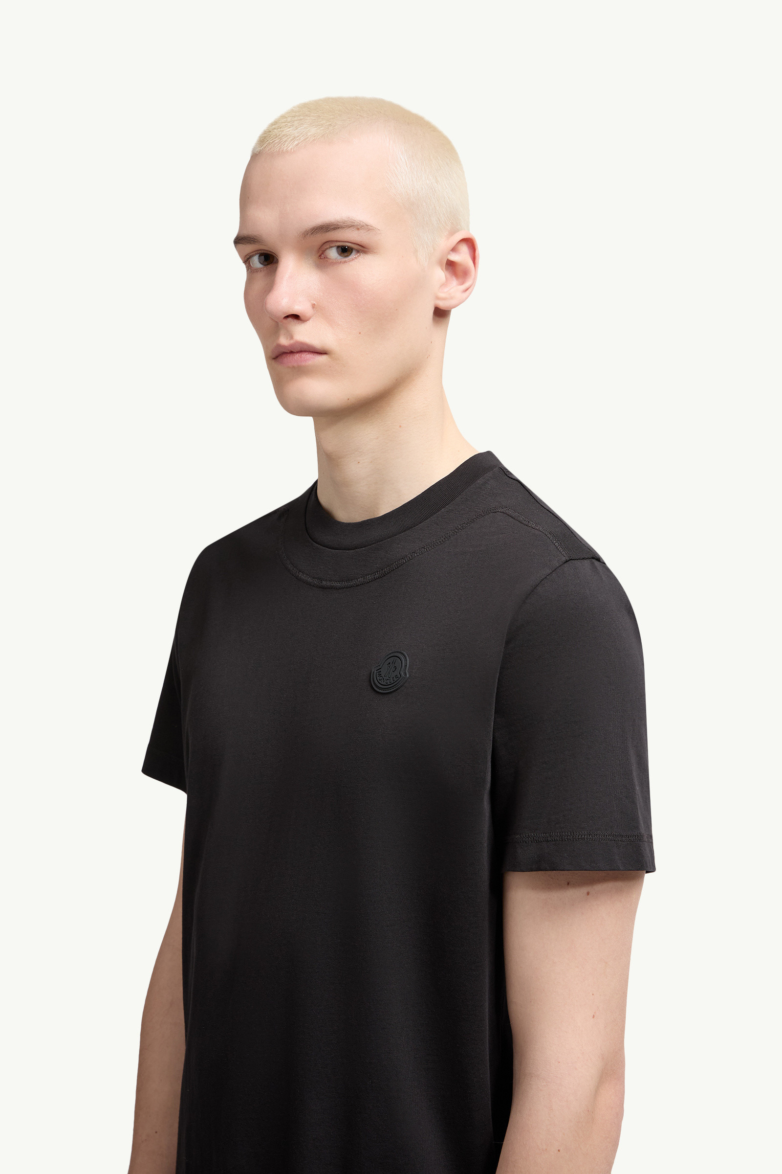 Logo Patch Cotton T-Shirt - 4