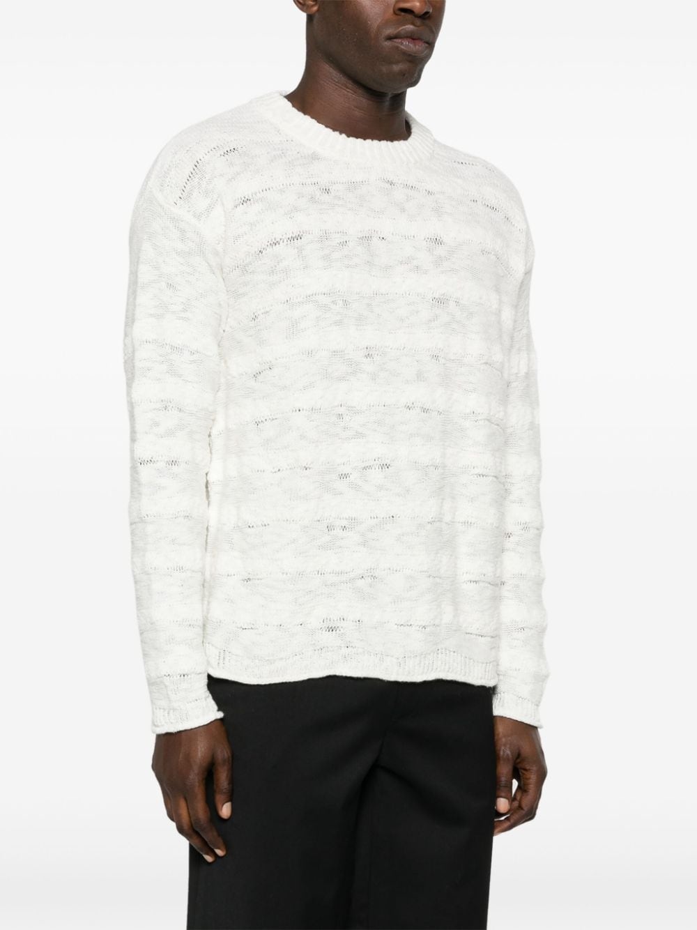 Repair crew-neck jumper - 3