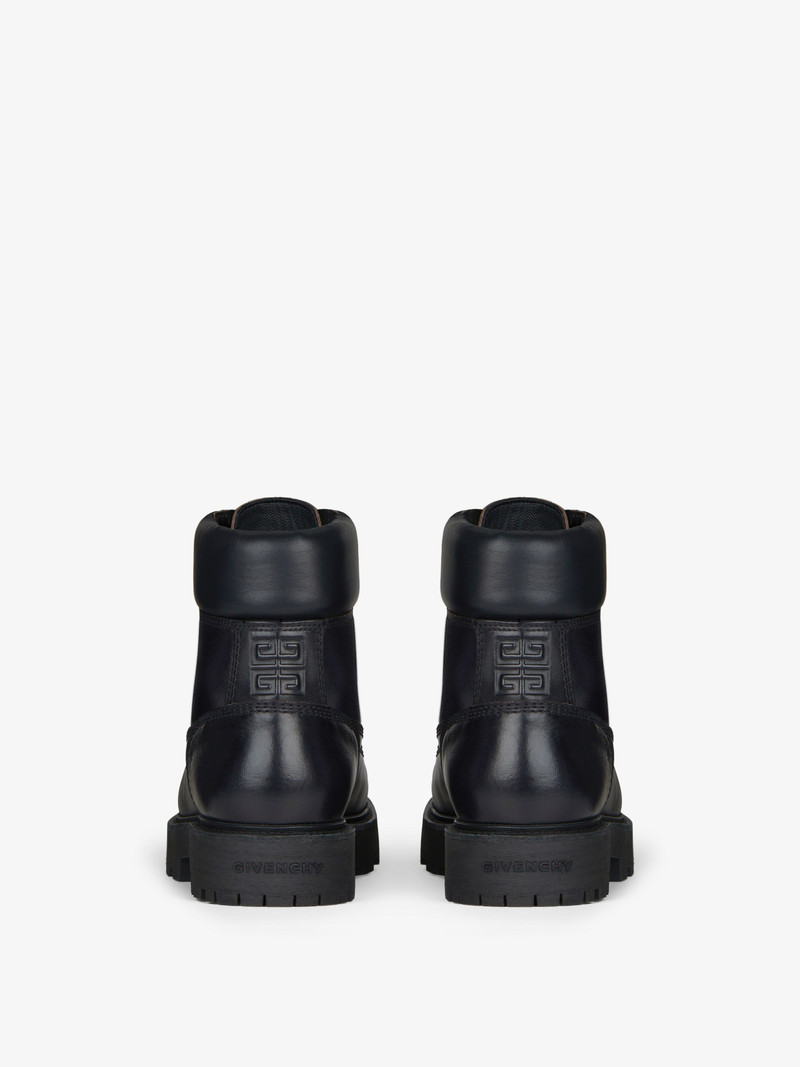 SHOW ANKLE WORKBOOTS IN SHINY LEATHER 5