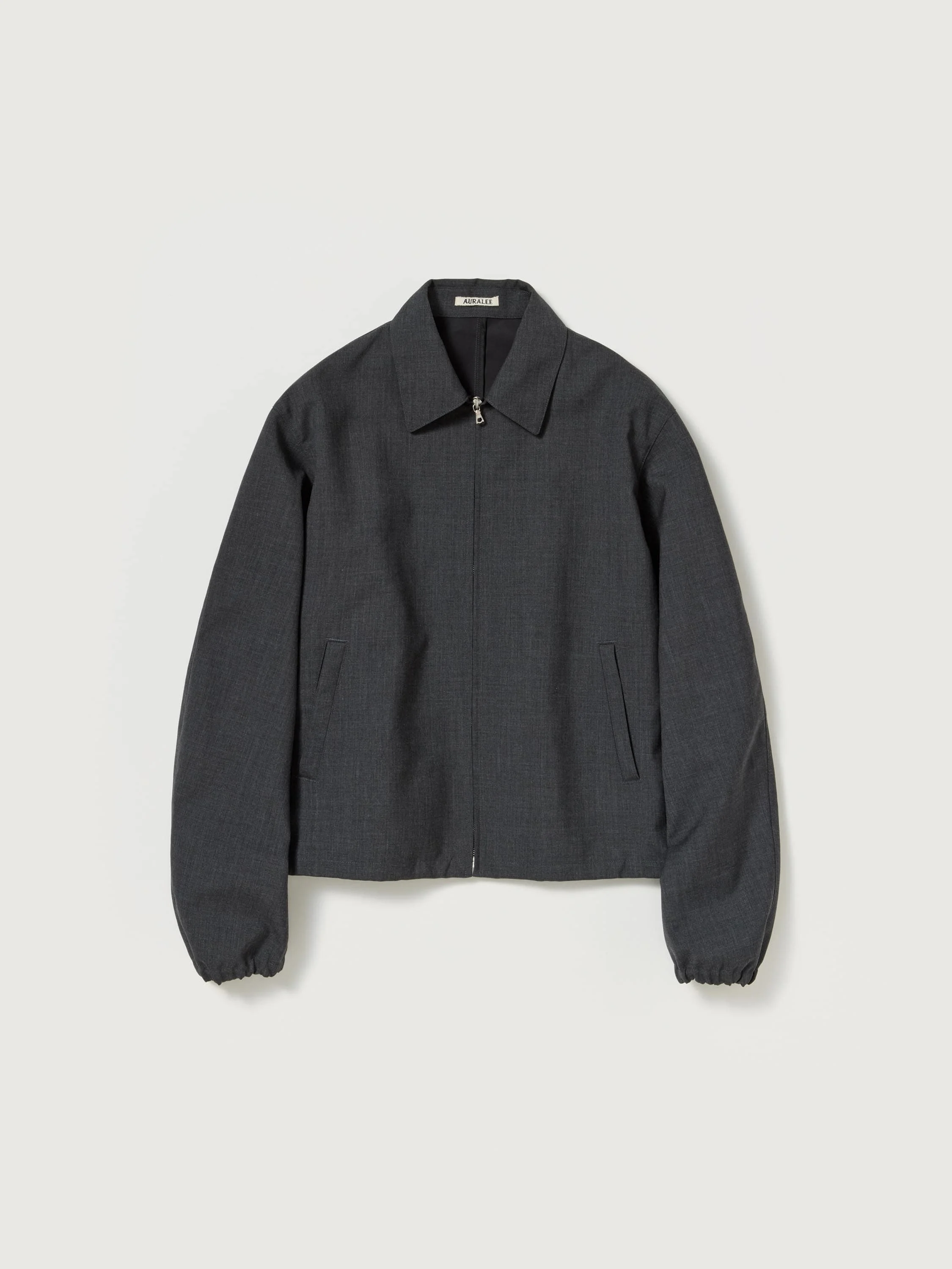 BONDED TROPICAL WOOL ZIP BLOUSON - 1