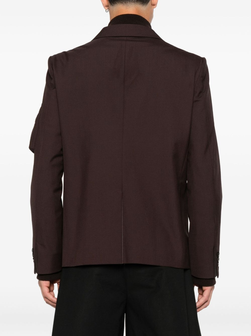 zip-detail blazer - 4