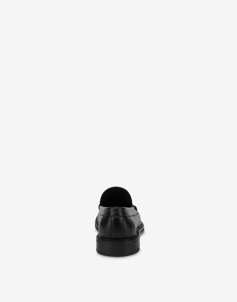 Moschino IN LOVE WE TRUST CALFSKIN LOAFERS outlook
