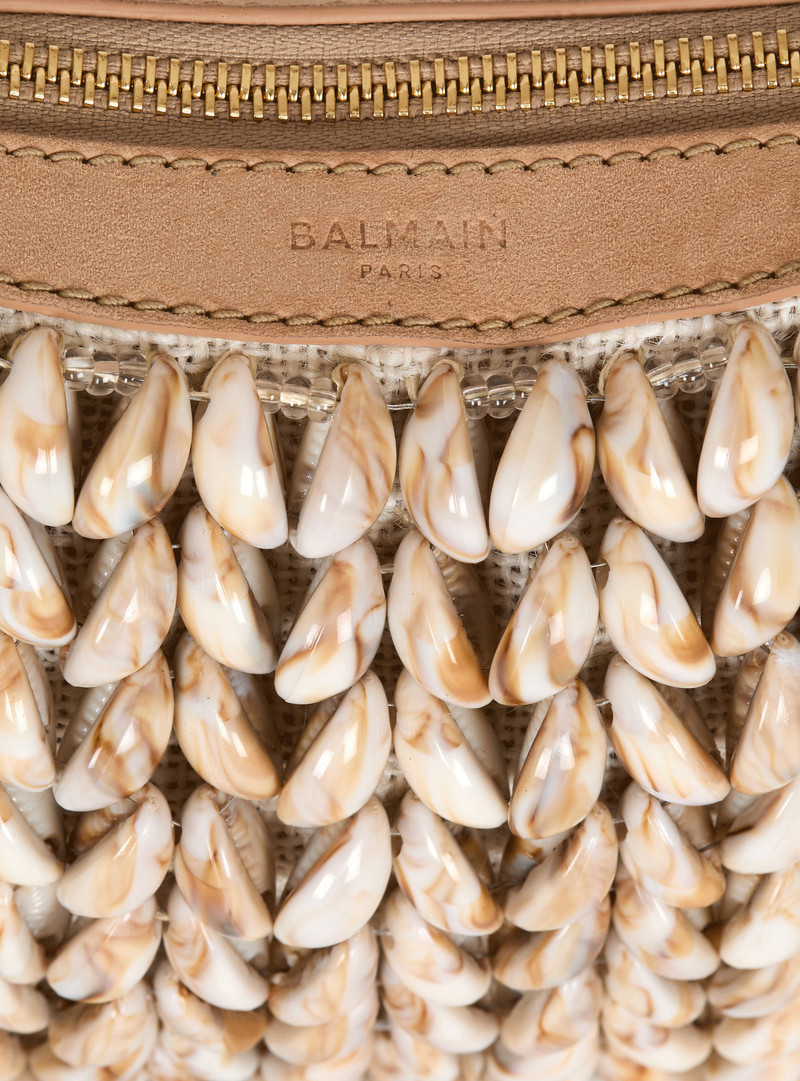 Ebene Mini bag in suede and shells 7