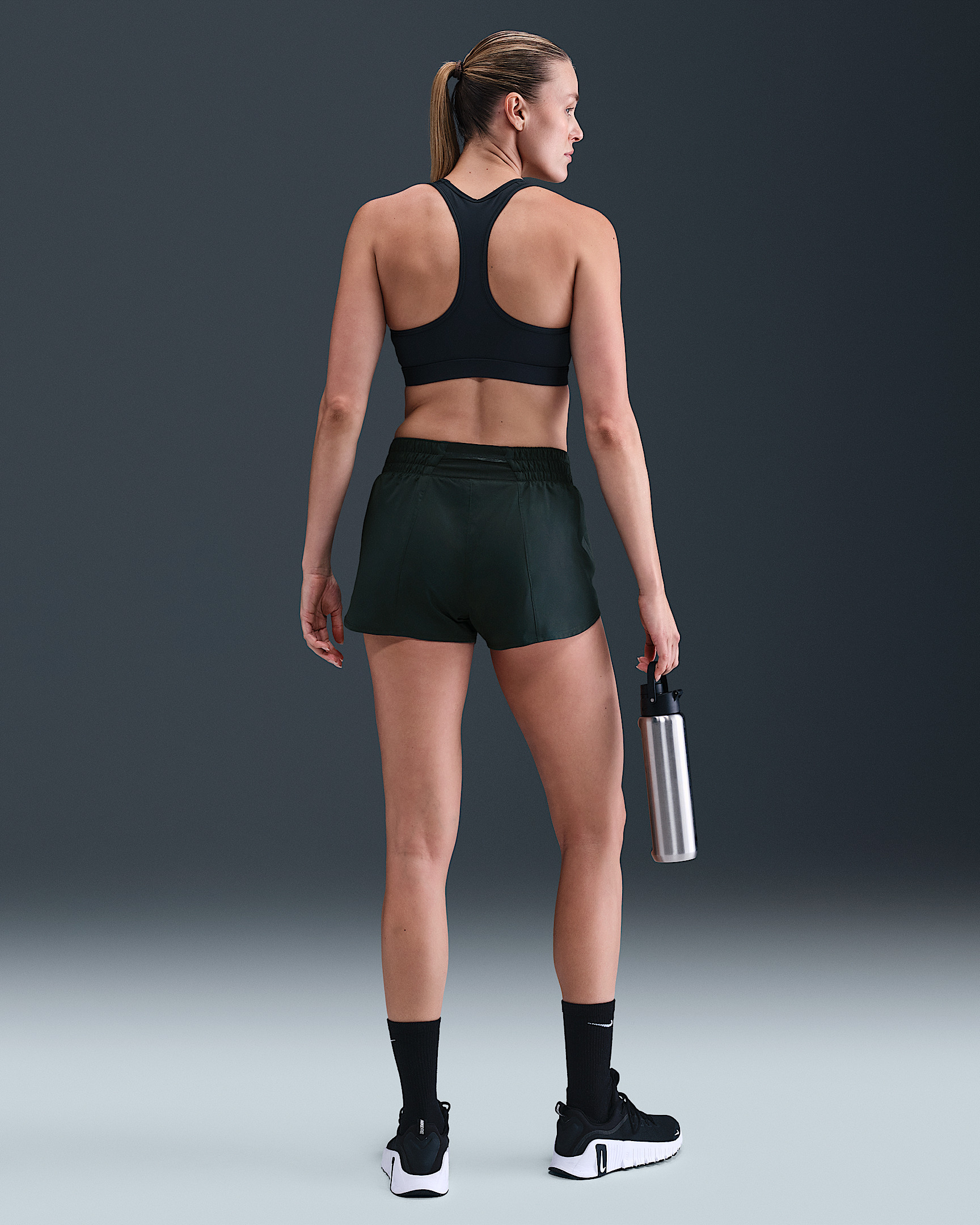 Nike One Women's Dri-FIT Mid-Rise 3" Brief-Lined Shorts - 4
