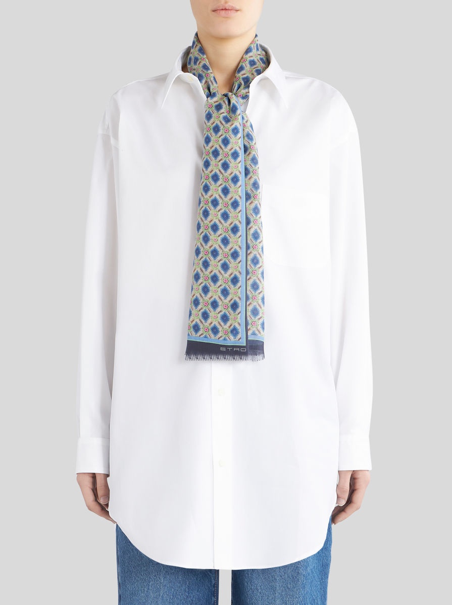 SCARF WITH MICRO TIE-PRINT DESIGNS - 2