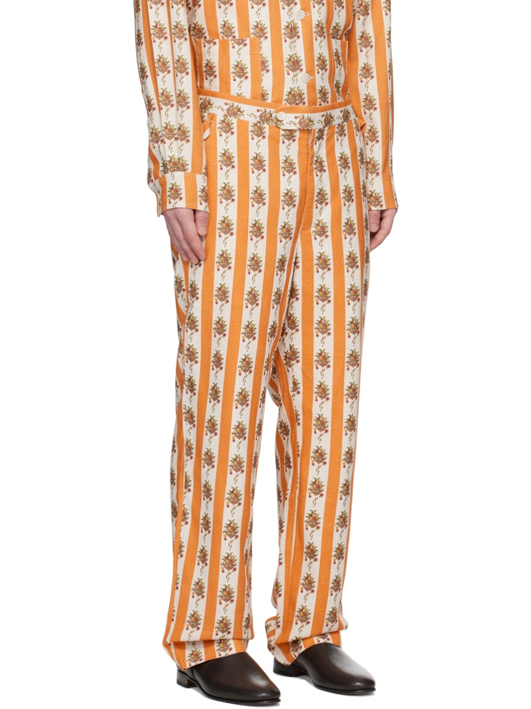 Orange Fruit Bowl Trousers - 2