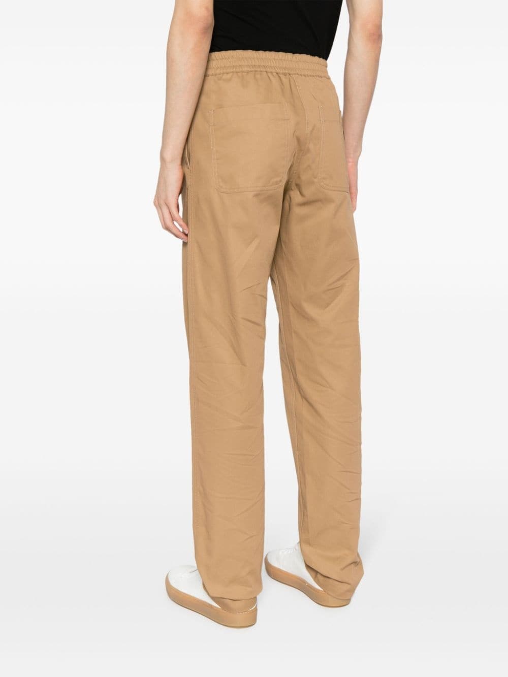 mid-rise straight-leg trousers - 4
