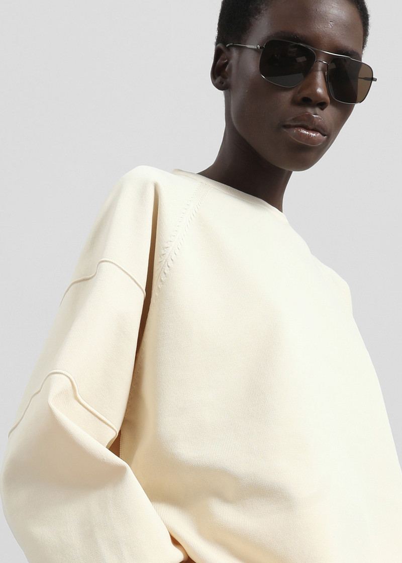Wesra Knit Sweatshirt - Ecru 7