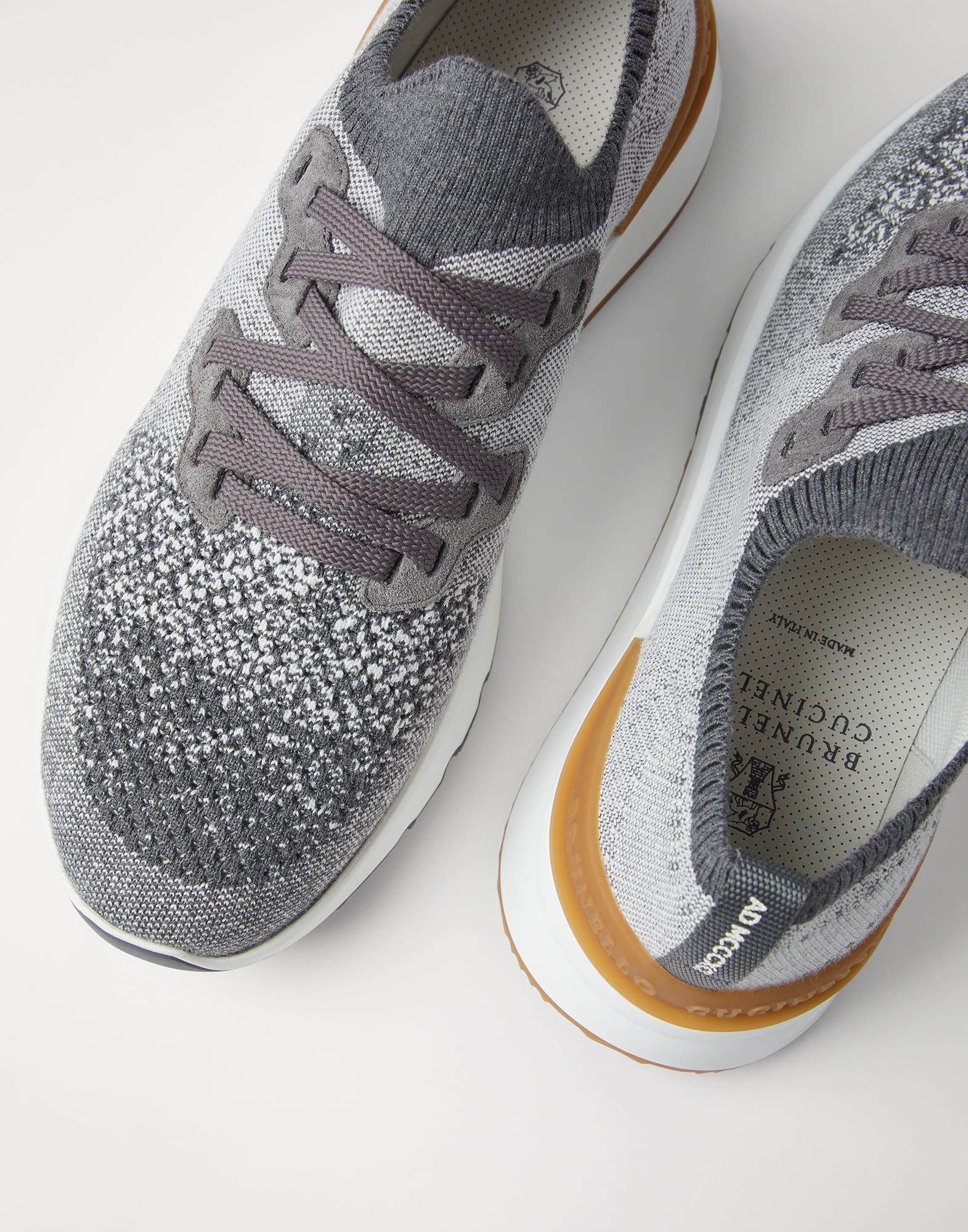 Cotton chiné knit runners - 3