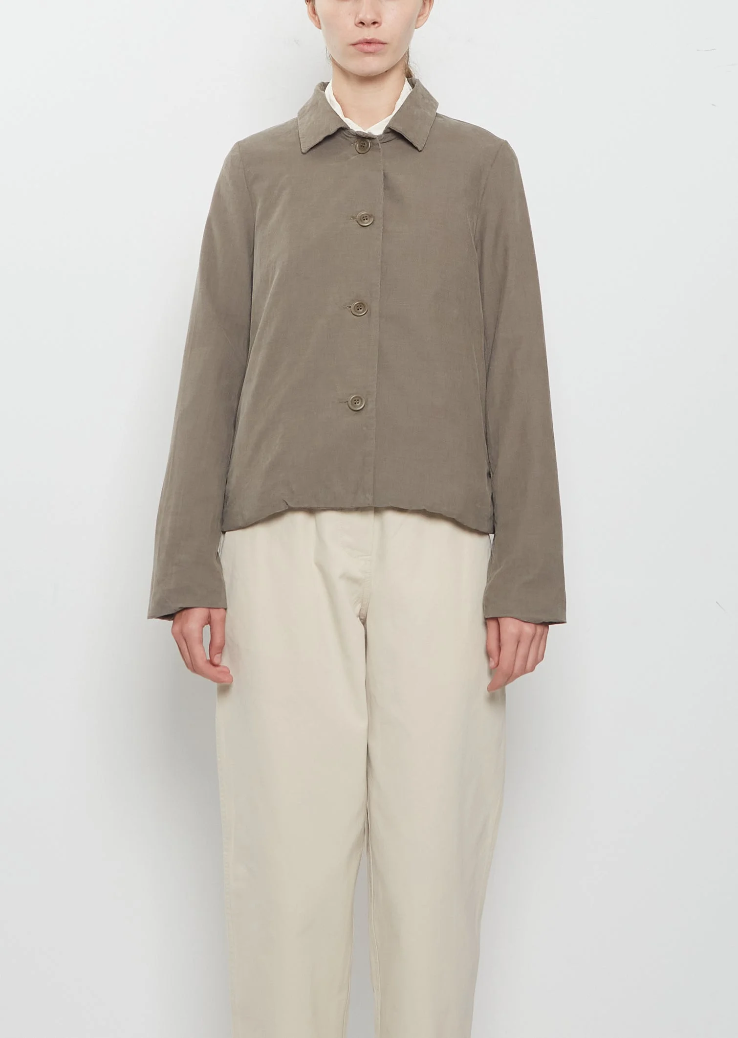 Pwet Pin Corduroy Jacket — Light Khaki - 1