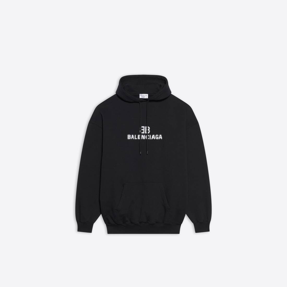 Men's Bb Pixel Medium Fit Hoodie in Black - 1