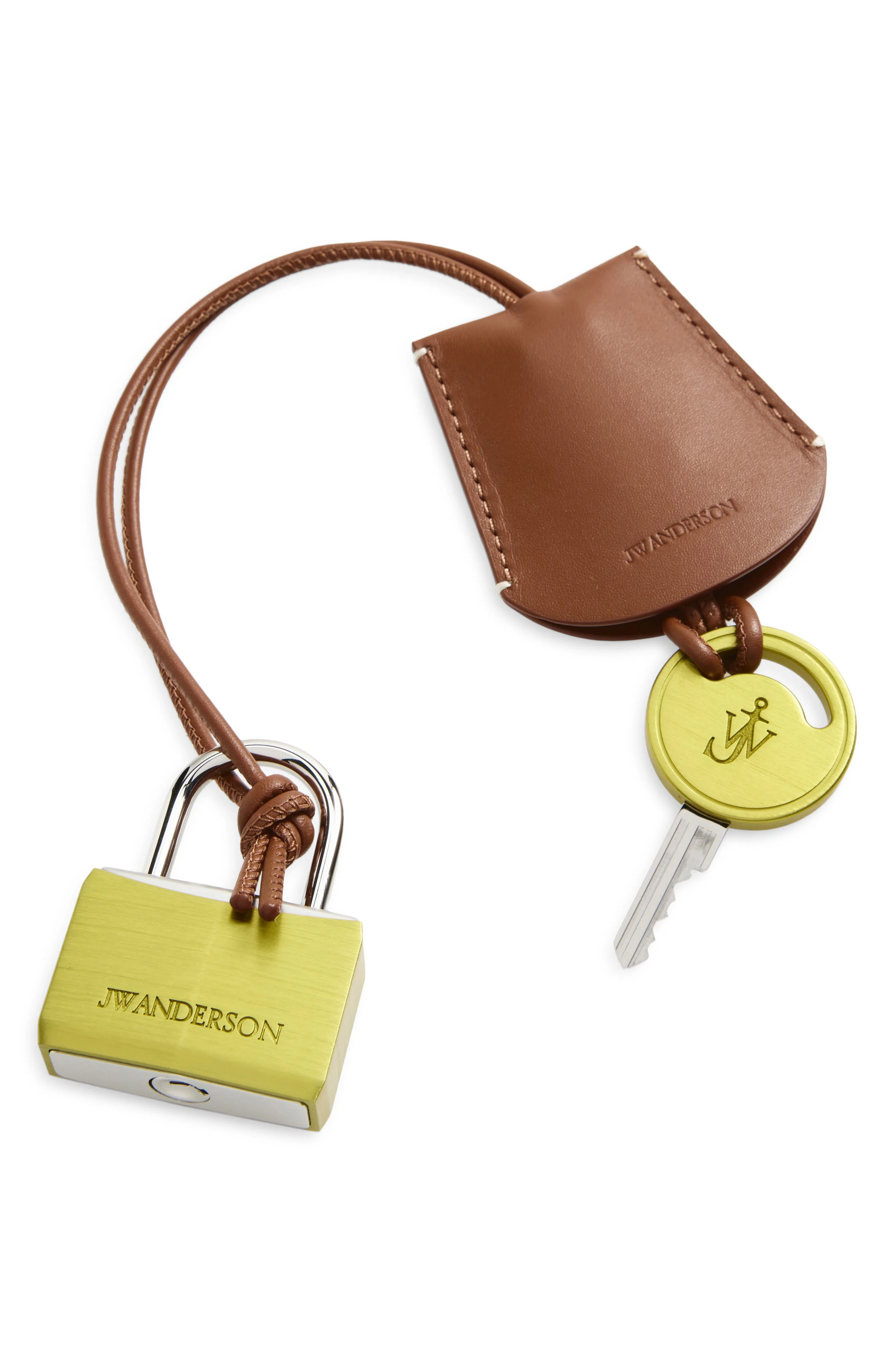 JW Anderson Padlock Bag Charm in Yellow at Nordstrom - 1