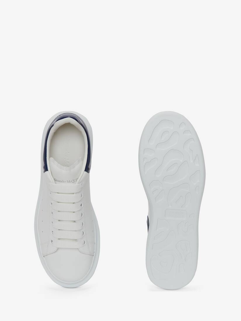 Men's Oversized Sneaker in White/navy - 4