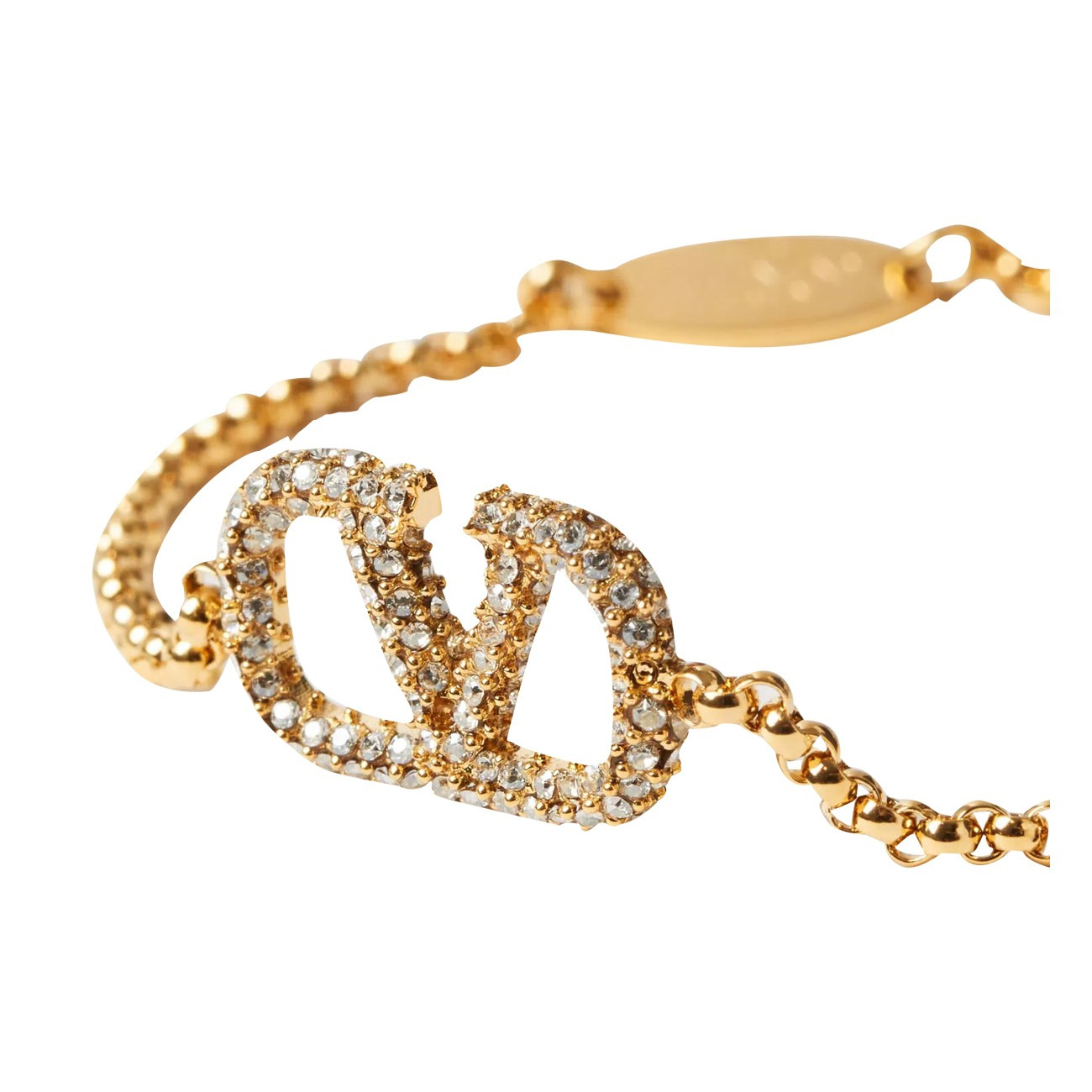 Valentino Garavani Women Vlogo Signature Strass Bracelet - 2