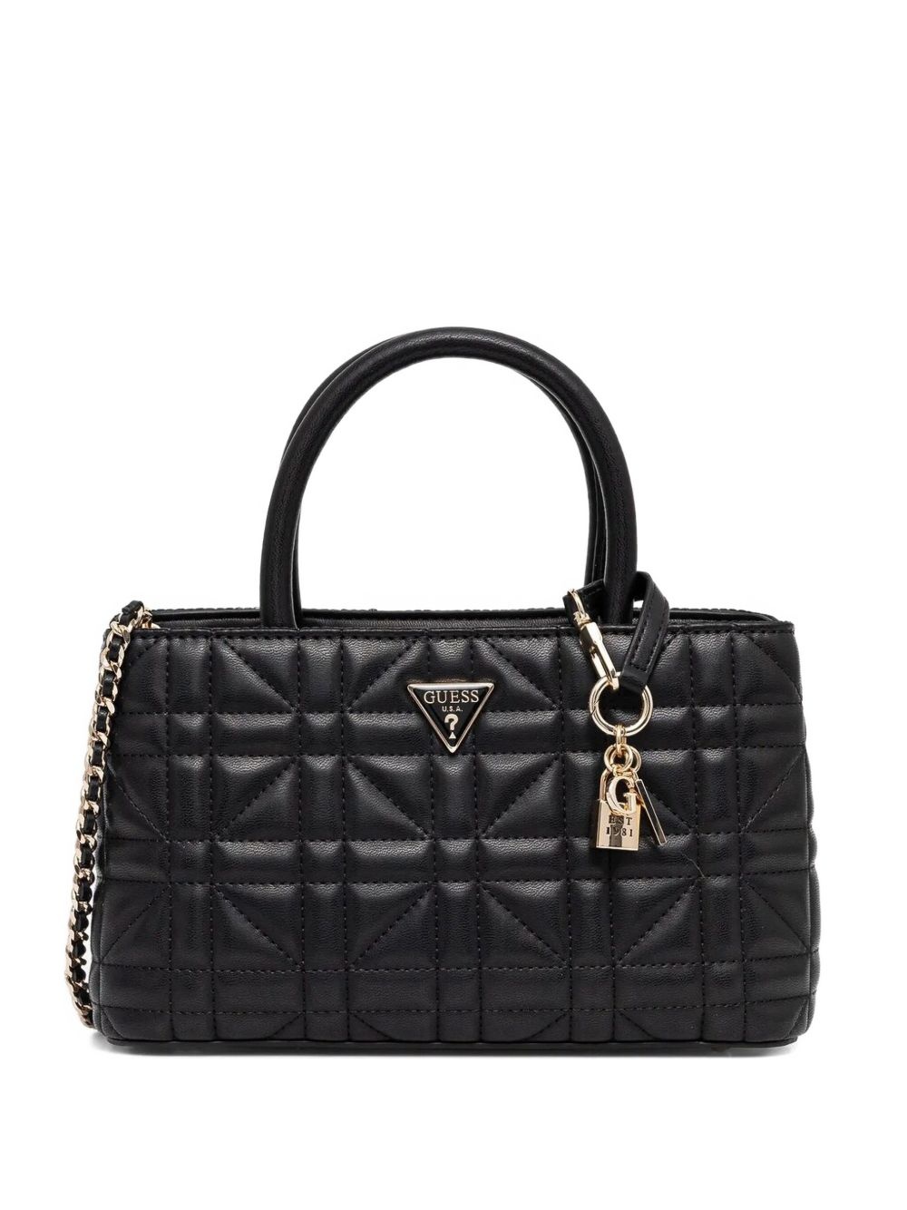 quilted tote bag - 1