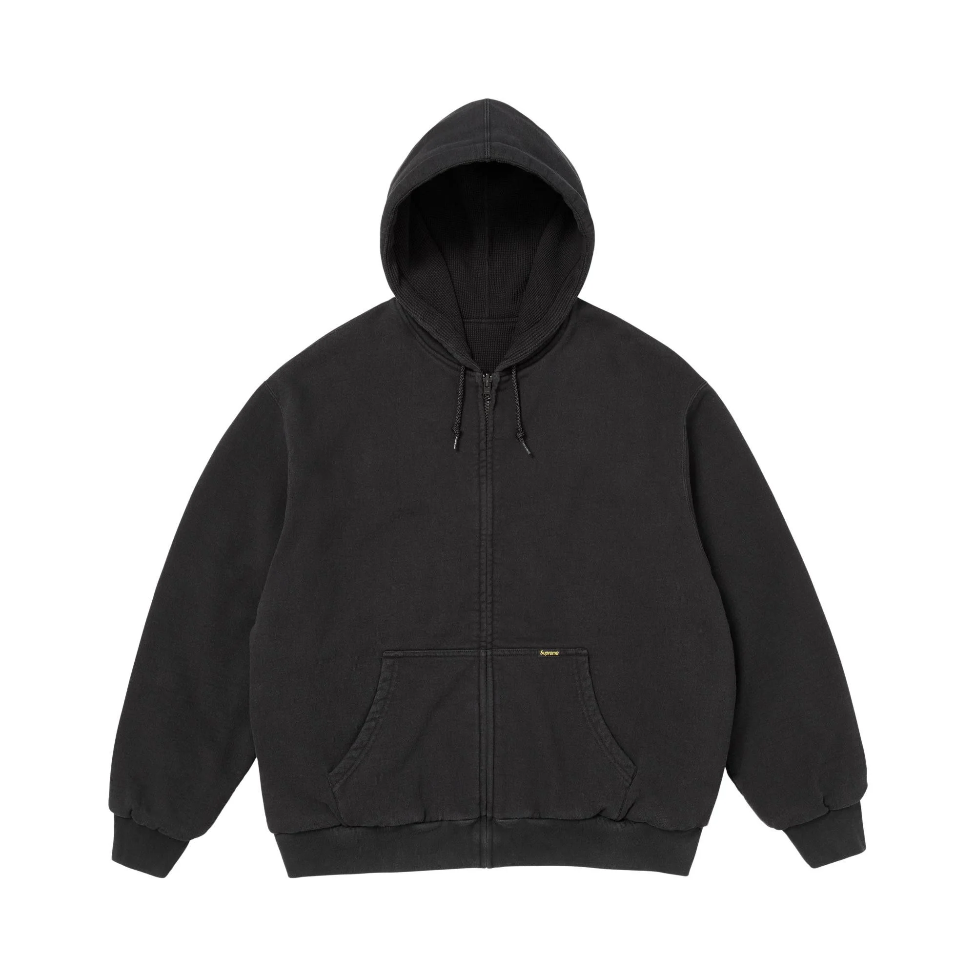 Supreme Reversible Work Zip Up Hooded Sweatshirt 'Black' - 1
