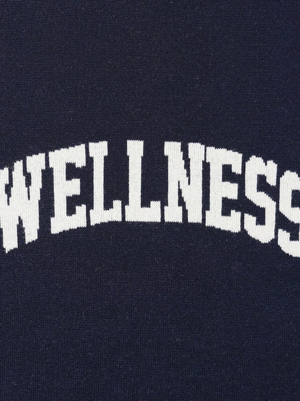 text-print wool jumper - 2