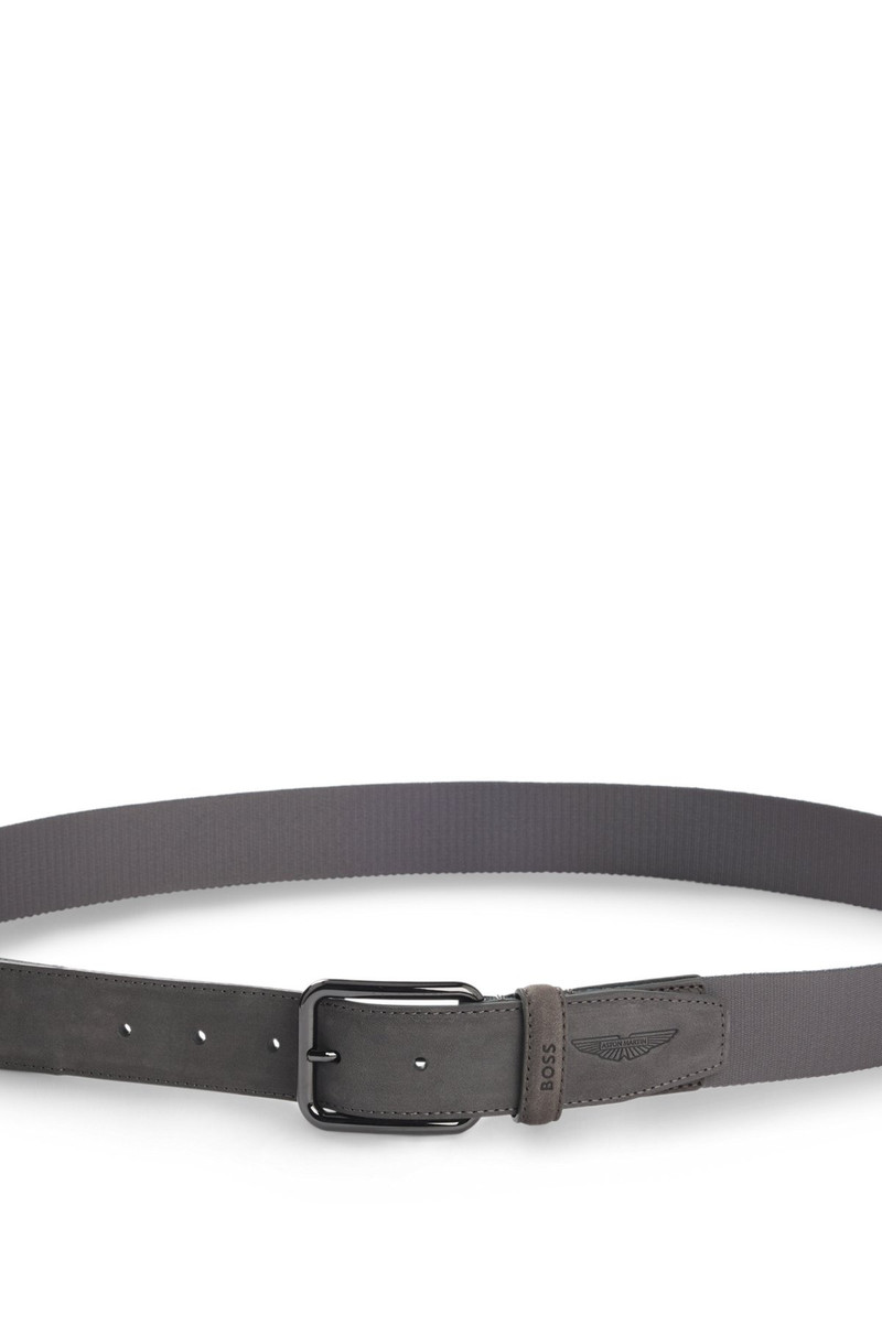 BOSS X ASTON MARTIN BELT IN NUBUCK LEATHER WITH WEBBING 3