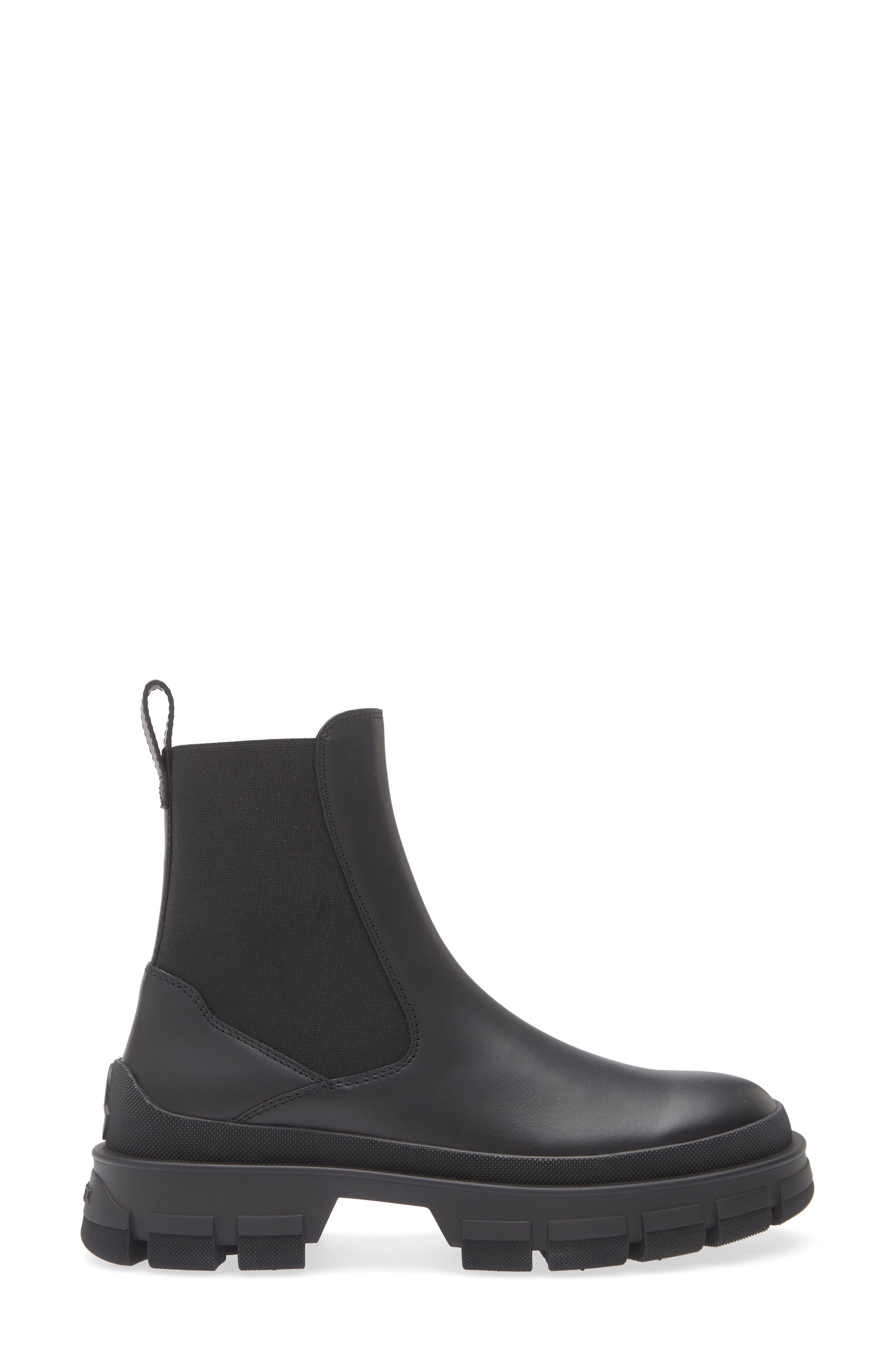 Moncler Hevea Lug Sole Chelsea Boot in Black at Nordstrom - 3