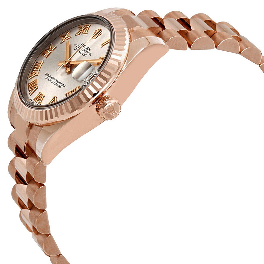 Rolex Lady-Datejust 31 Pink Dial 18K Everose Gold President Automatic Ladies Watch 178275PKRP - 2