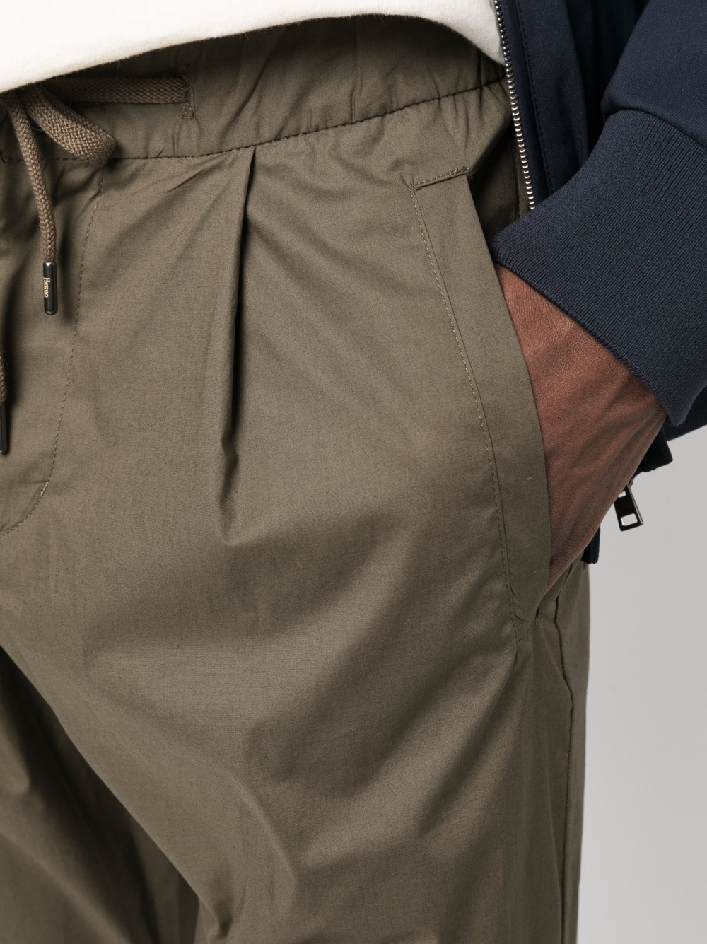 drawstring straight-leg trousers - 5
