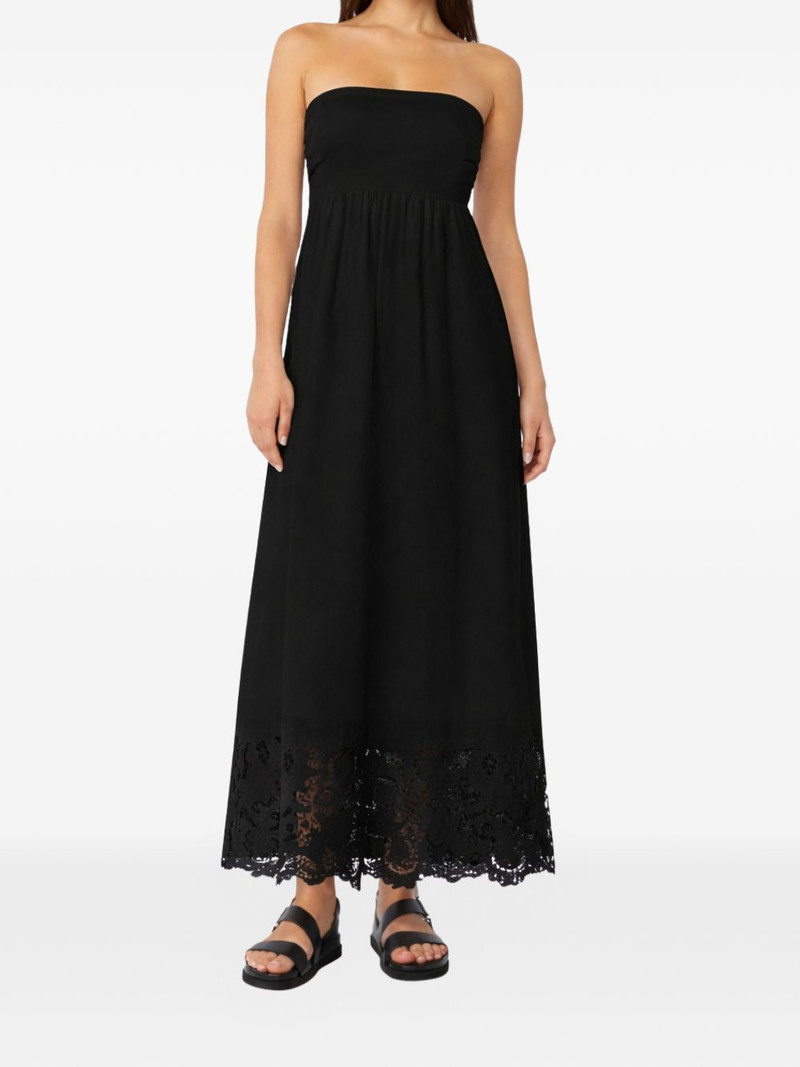 Max Mara strapless lace-detail maxi dress outlook