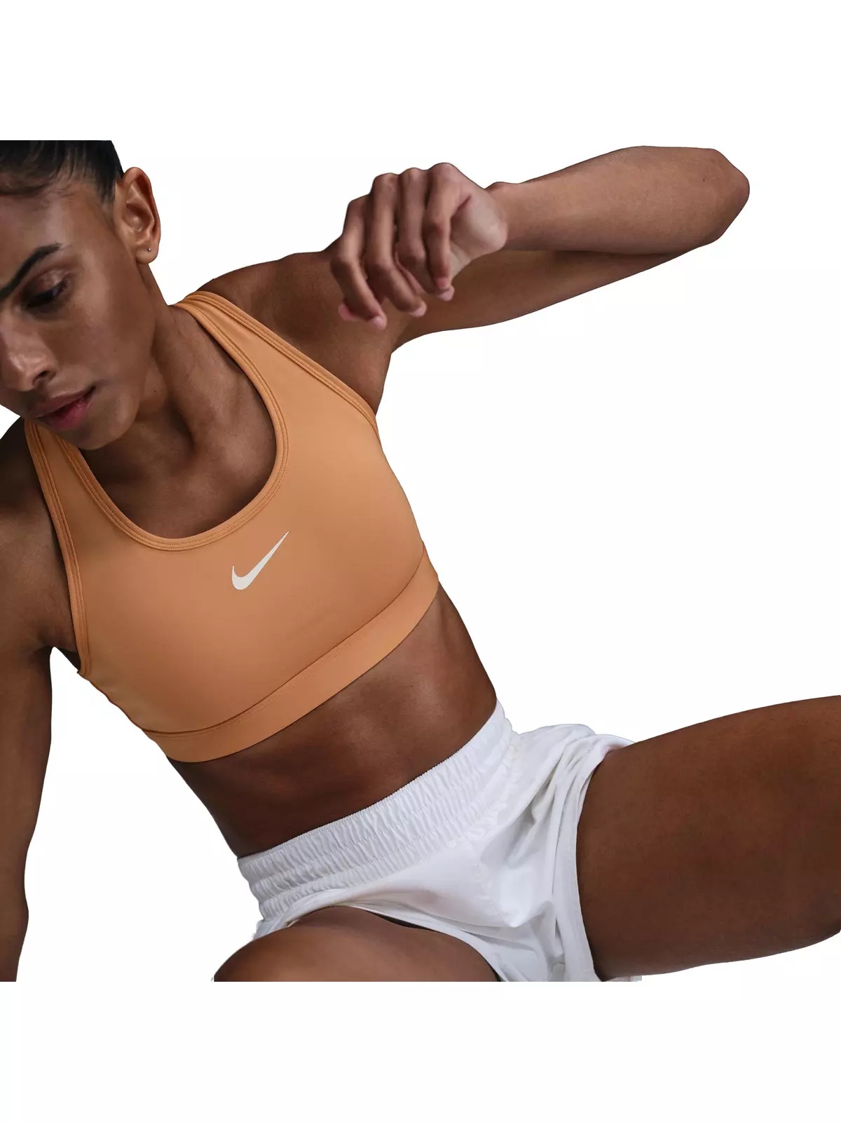 Women's Swoosh Medium Support Padded Sports Bra - Orange - 3