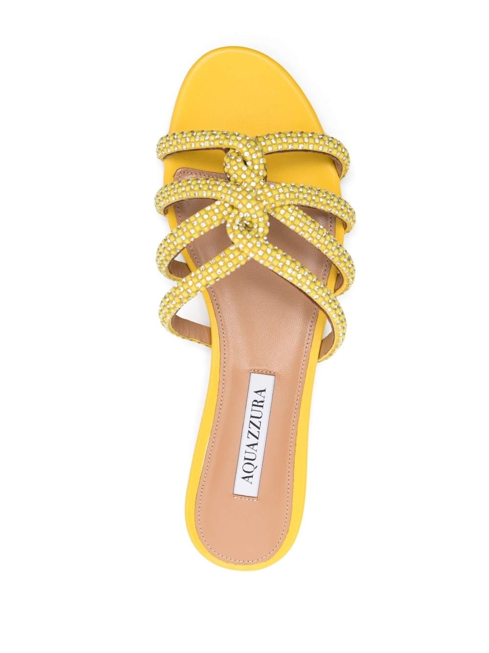 crystal-embellished flat sandals - 4