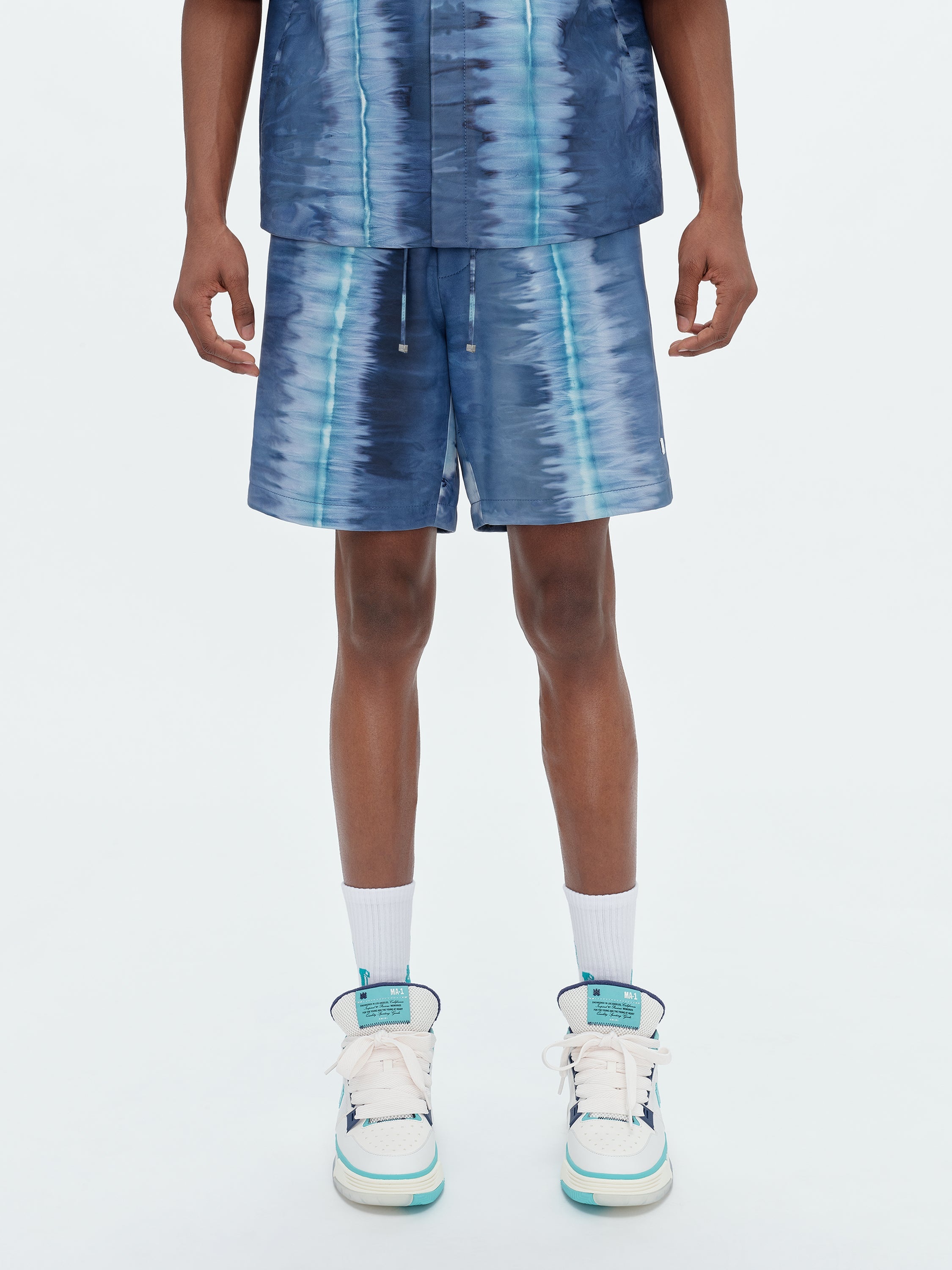 LEATHER TIE DYE SHORT - 3