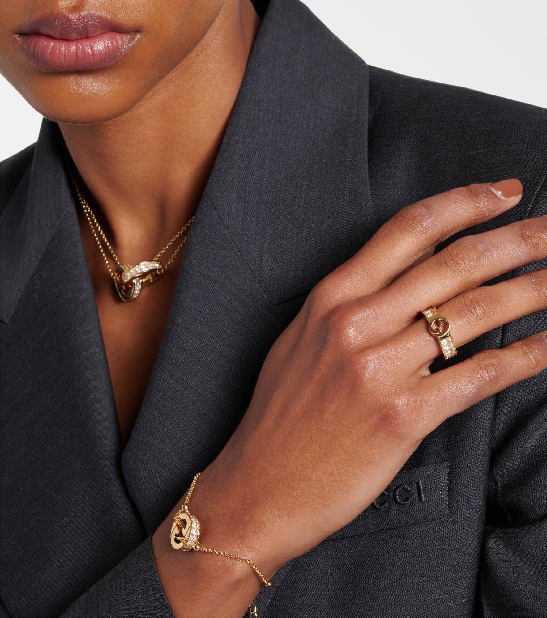 Gucci Blondie embellished ring - 5