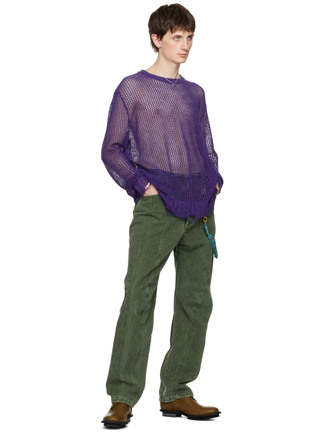 Purple Oversized Sweater - 4