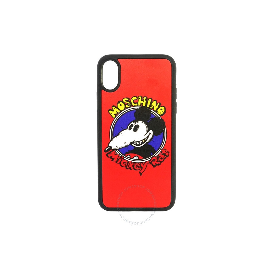Moschino Ladies Mickey Rat Print iPhone X/XS Case - 2